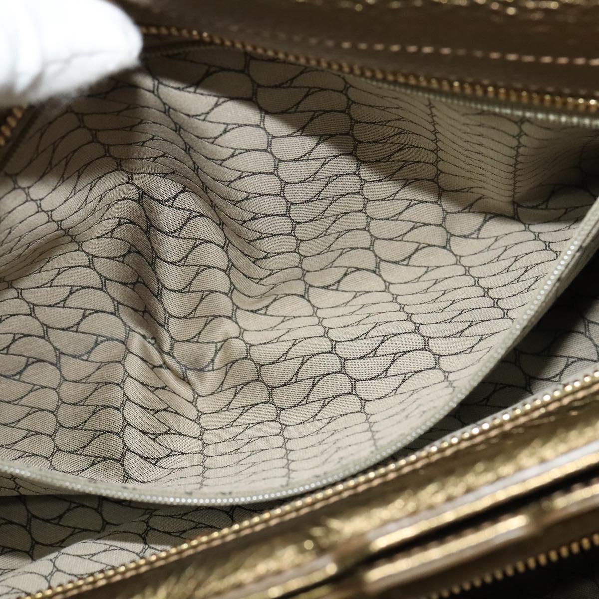 CARTIER Chain Ladonia Shoulder Bag Leather Gold Auth 122265