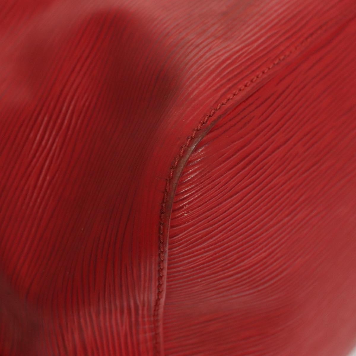 LOUIS VUITTON Epi Petit Noe Shoulder Bag Red M44107 LV Auth 122280