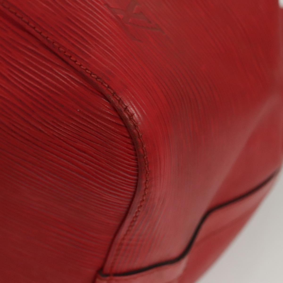 LOUIS VUITTON Epi Petit Noe Shoulder Bag Red M44107 LV Auth 122280