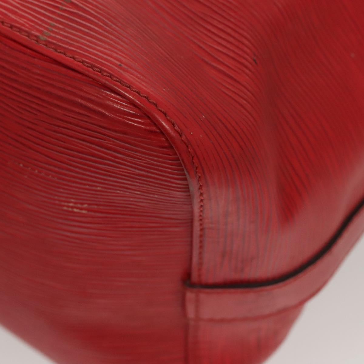 LOUIS VUITTON Epi Petit Noe Shoulder Bag Red M44107 LV Auth 122280