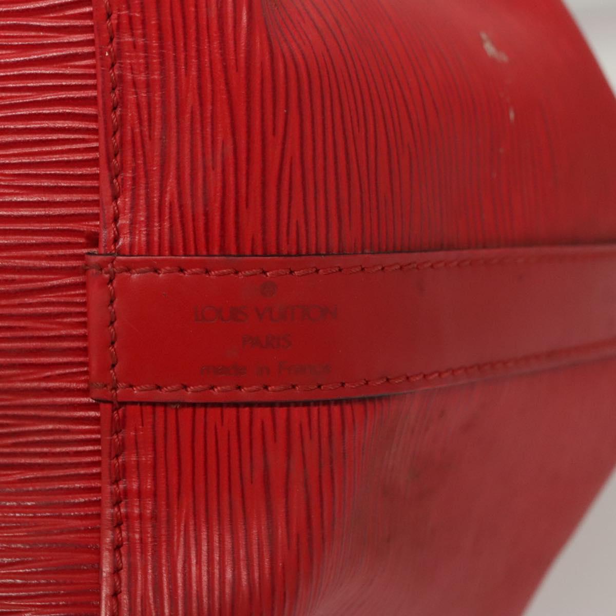 LOUIS VUITTON Epi Petit Noe Shoulder Bag Red M44107 LV Auth 122280