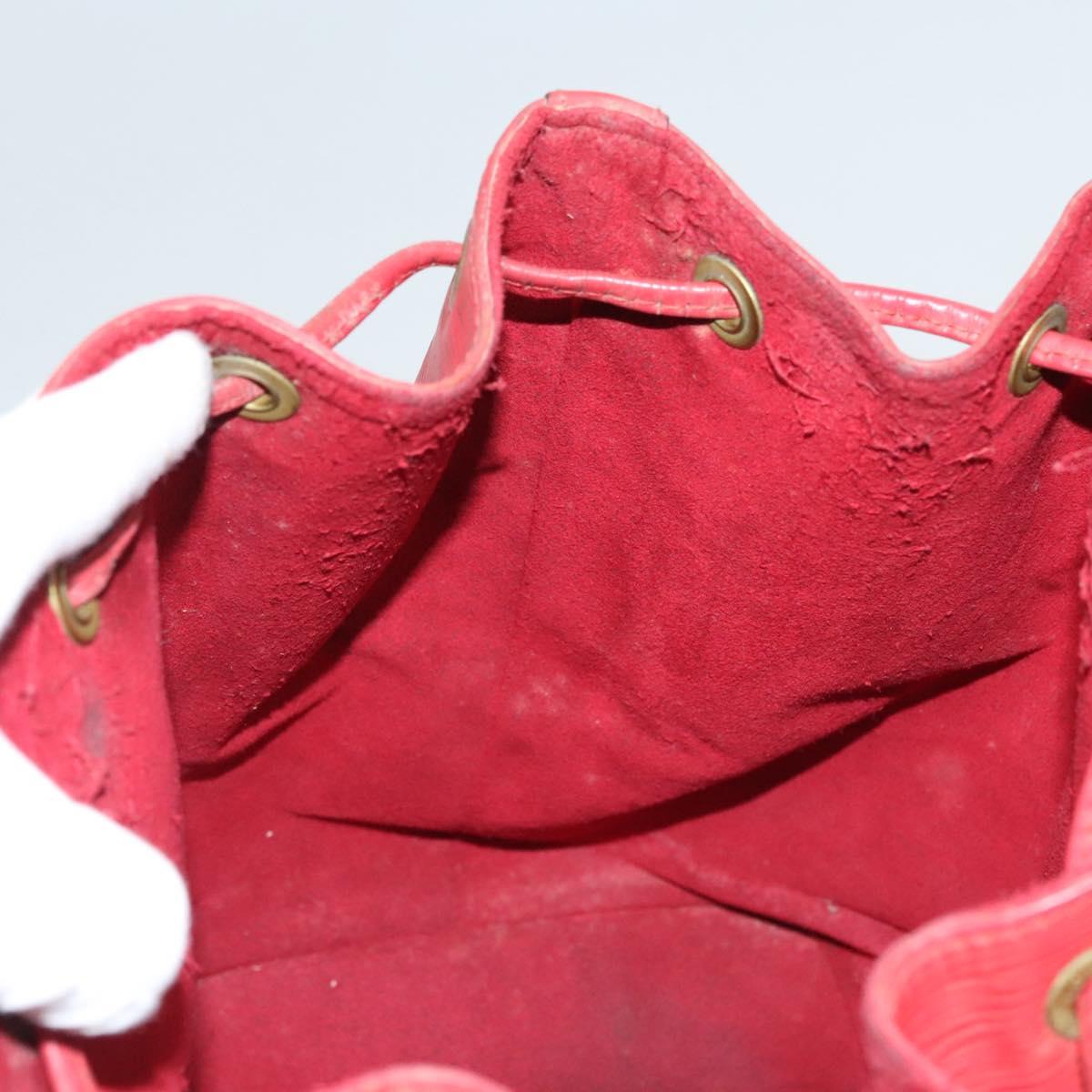 LOUIS VUITTON Epi Petit Noe Shoulder Bag Red M44107 LV Auth 122280