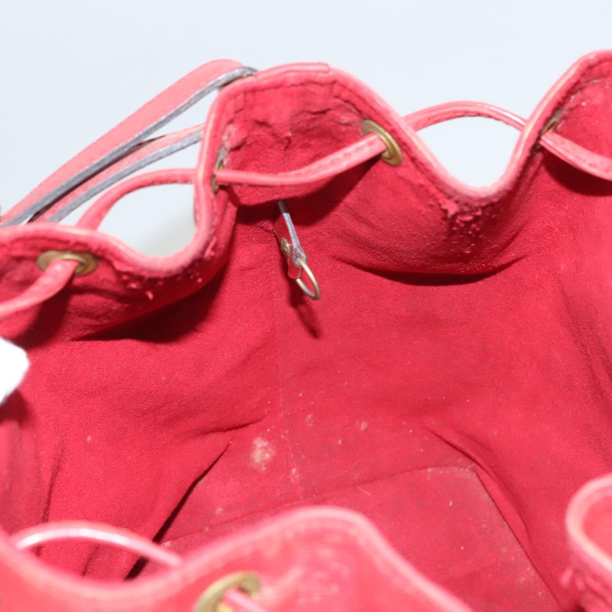 LOUIS VUITTON Epi Petit Noe Shoulder Bag Red M44107 LV Auth 122280