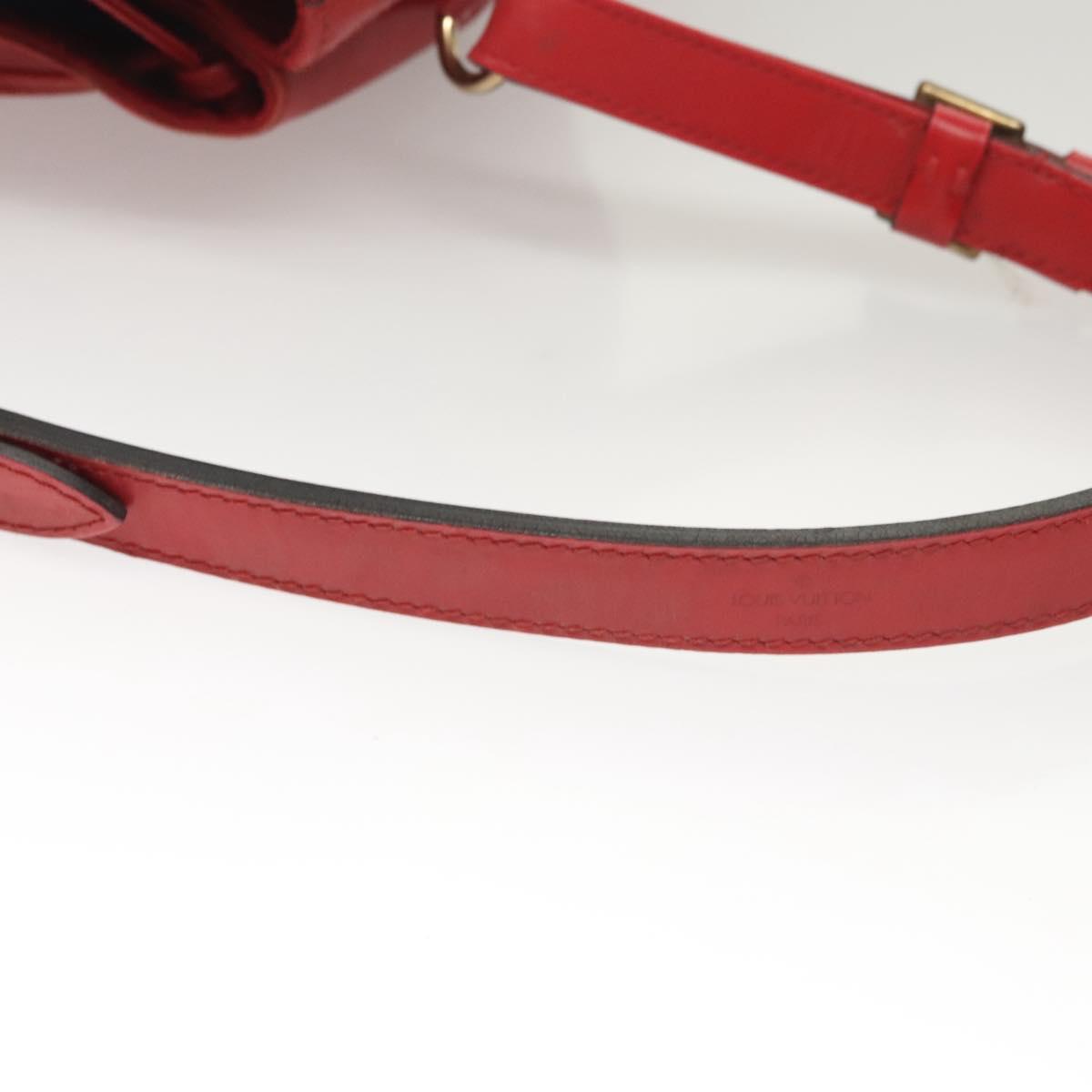 LOUIS VUITTON Epi Petit Noe Shoulder Bag Red M44107 LV Auth 122280