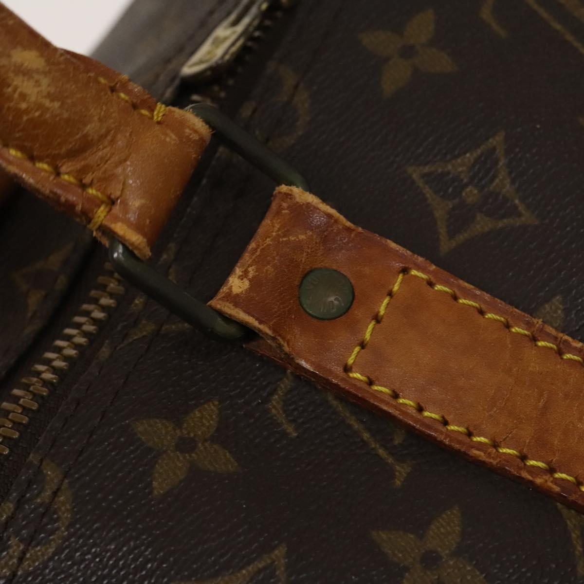 LOUIS VUITTON Monogram Keepall 55 Boston Bag M41424 LV Auth 122337