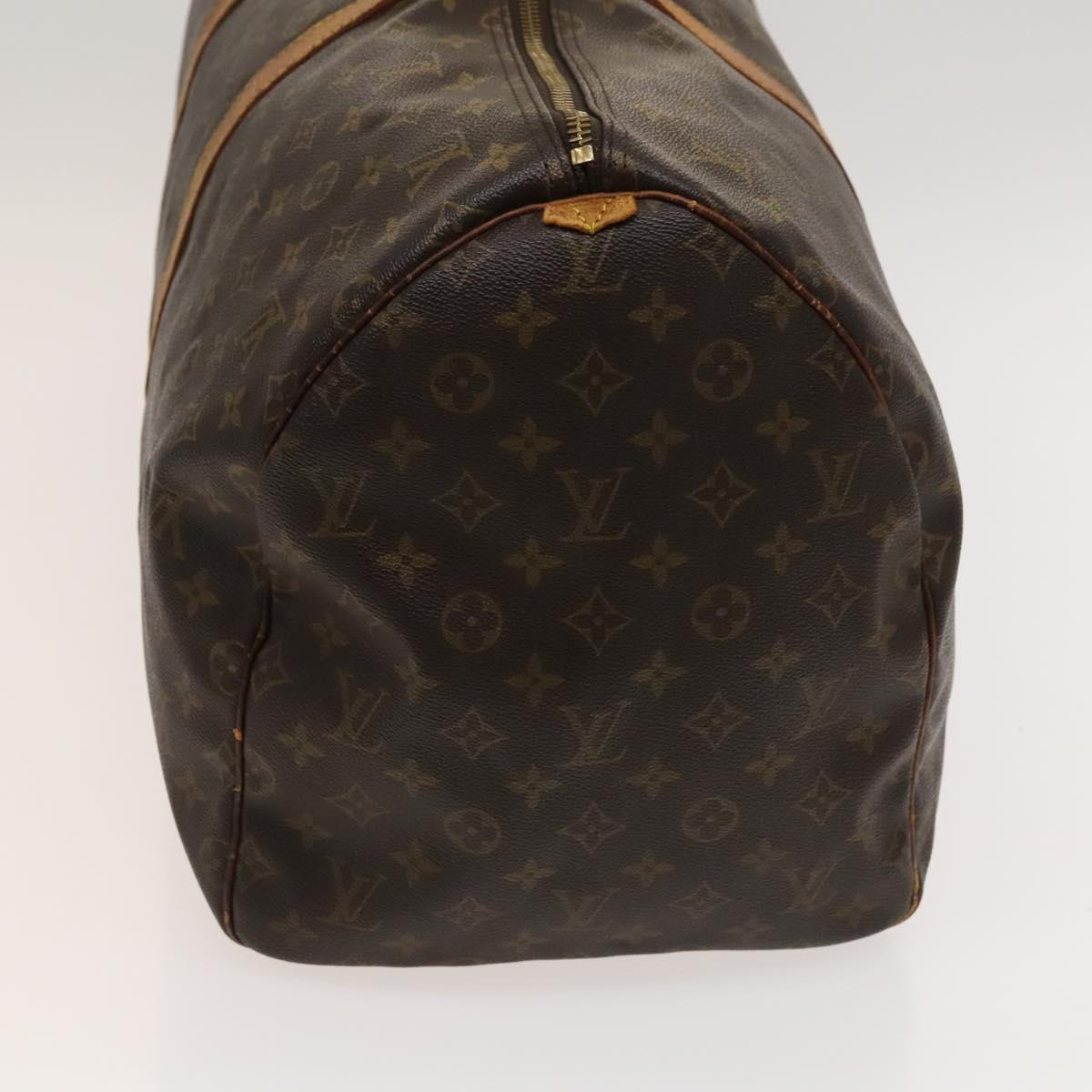 LOUIS VUITTON Monogram Keepall 55 Boston Bag M41424 LV Auth 122337