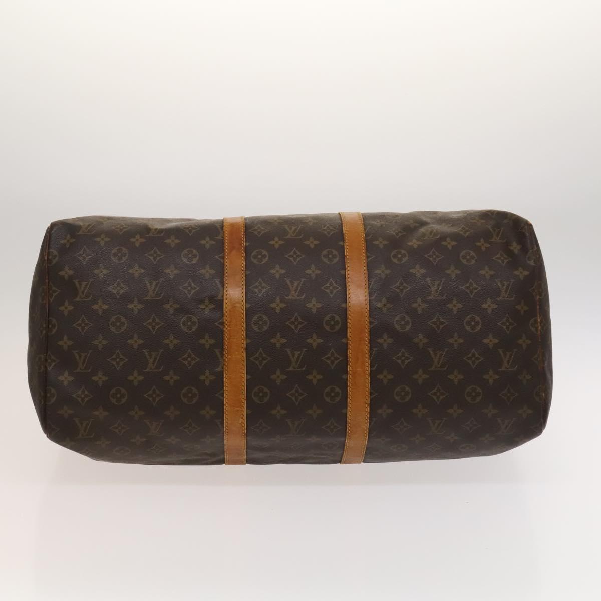LOUIS VUITTON Monogram Keepall 55 Boston Bag M41424 LV Auth 122337