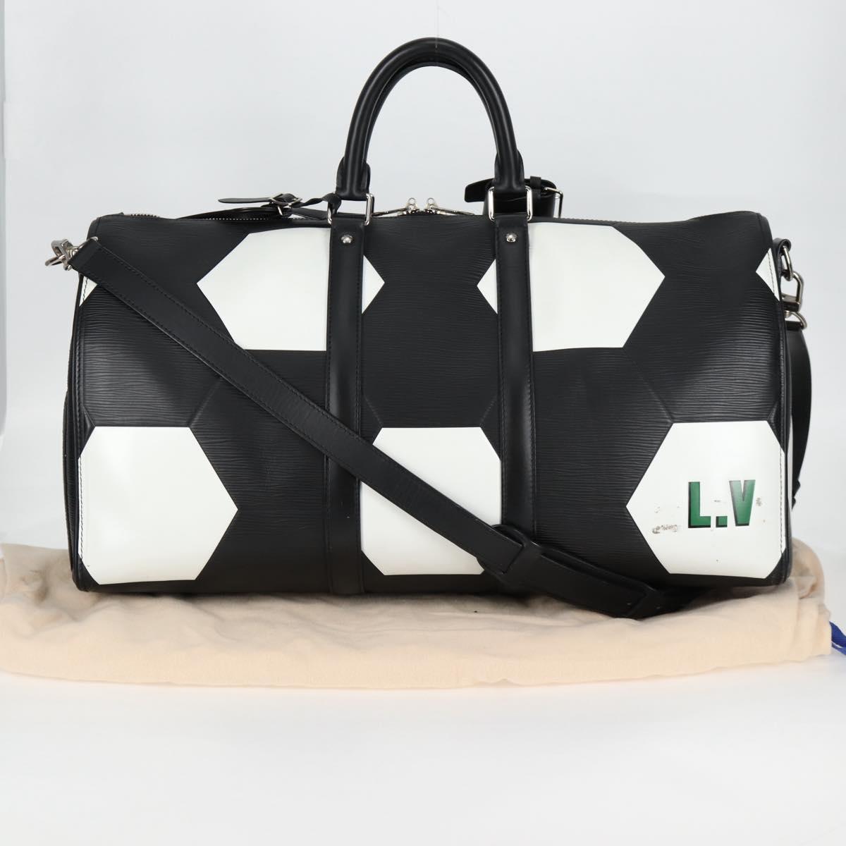 LOUIS VUITTON Epi Keepall Bandouliere 50 Bag World Cup Only M52187 Auth 122421A
