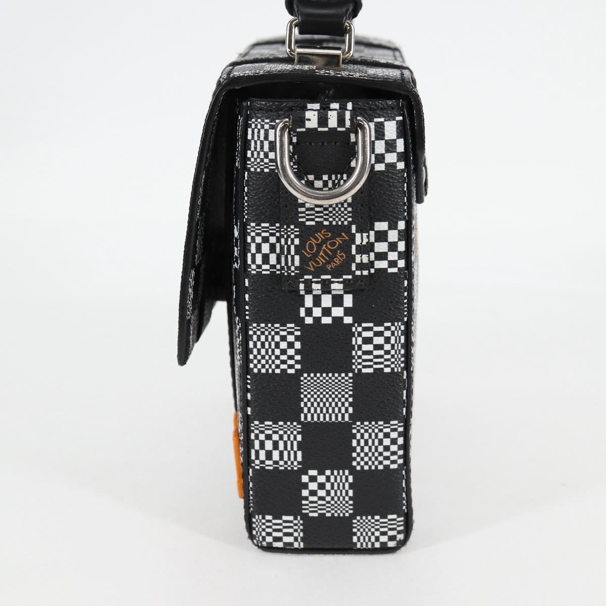 LOUIS VUITTON Damier Distorted Flap Soft Trunk Messenger Bag N50032 Auth 122429M