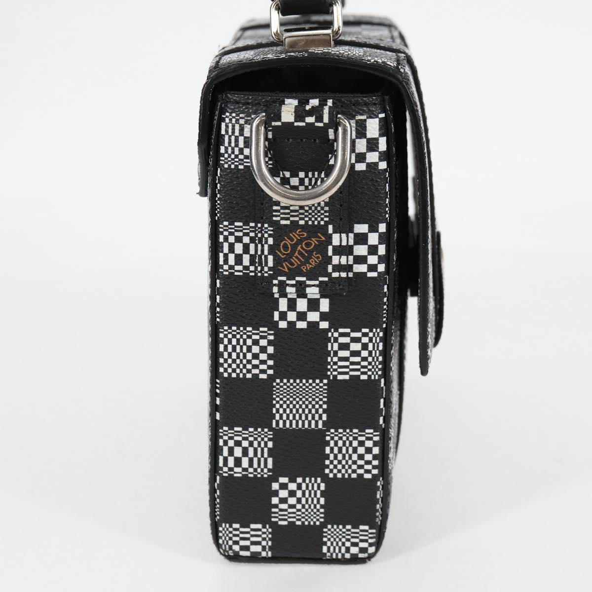 LOUIS VUITTON Damier Distorted Flap Soft Trunk Messenger Bag N50032 Auth 122429M