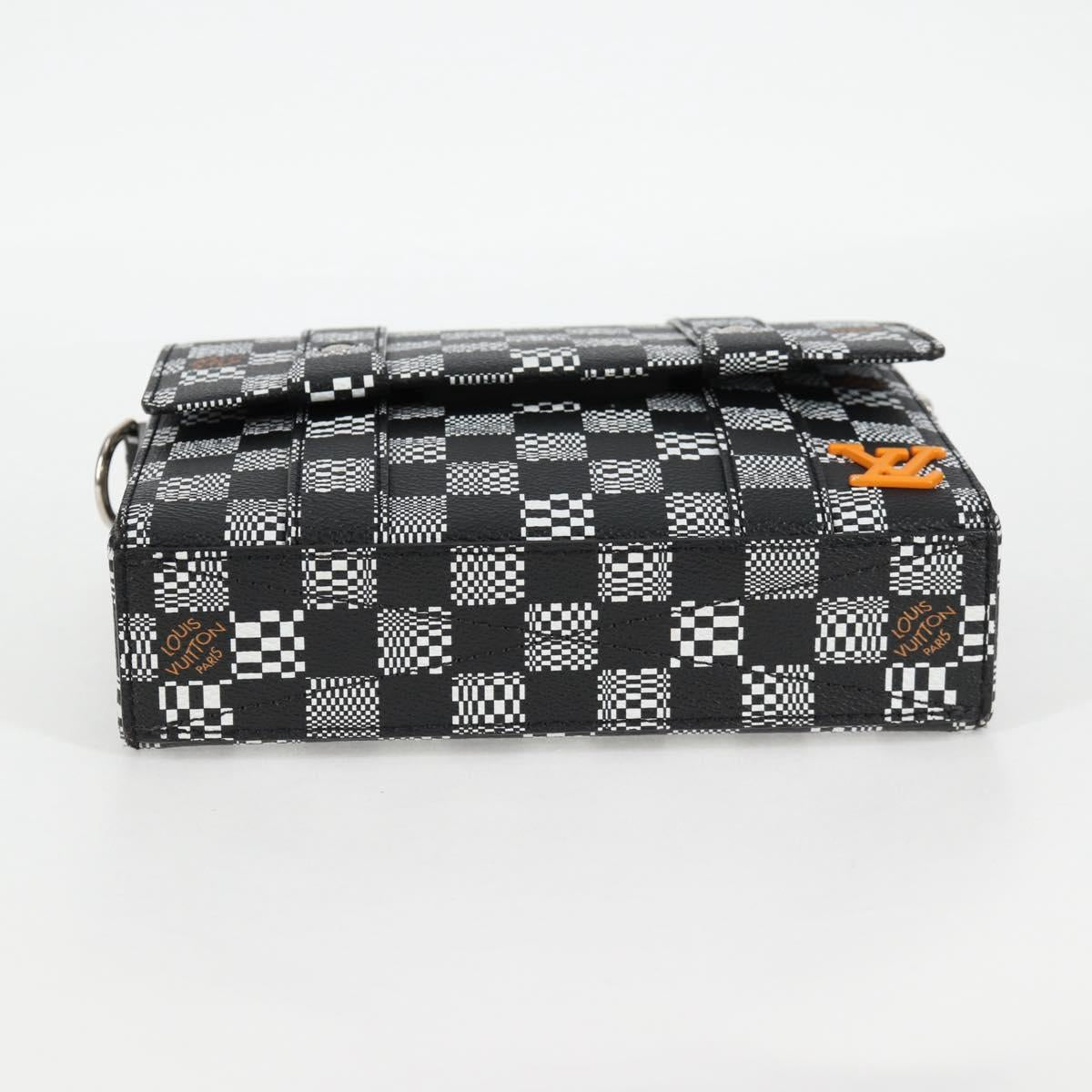 LOUIS VUITTON Damier Distorted Flap Soft Trunk Messenger Bag N50032 Auth 122429M