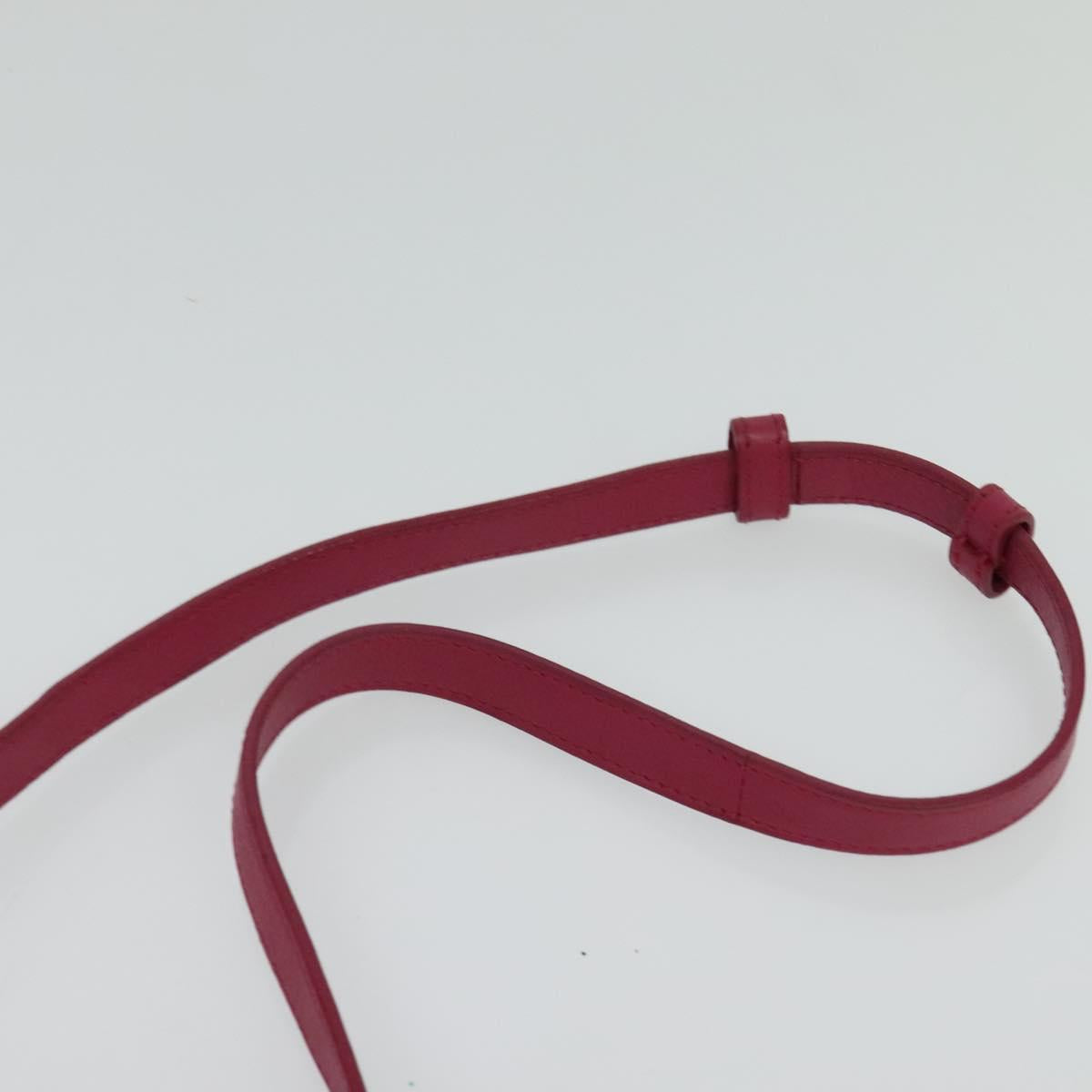 SAINT LAURENT Petit Cabas Hand Bag Leather 2way Pink Gold 311210 Auth 122446