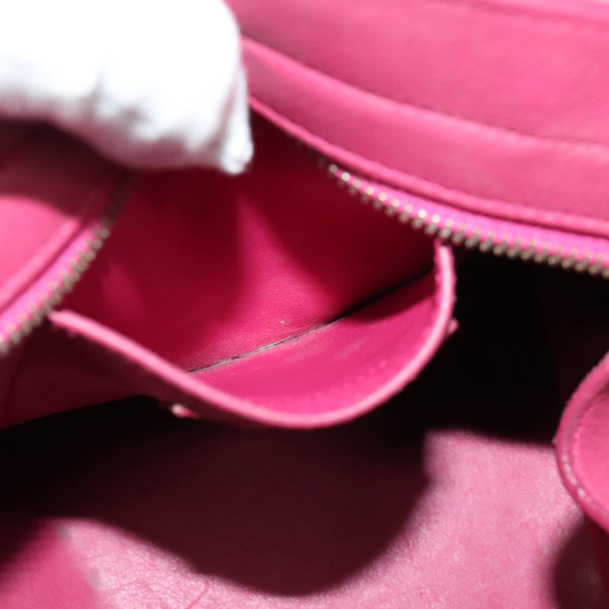 SAINT LAURENT Petit Cabas Hand Bag Leather 2way Pink Gold 311210 Auth 122446