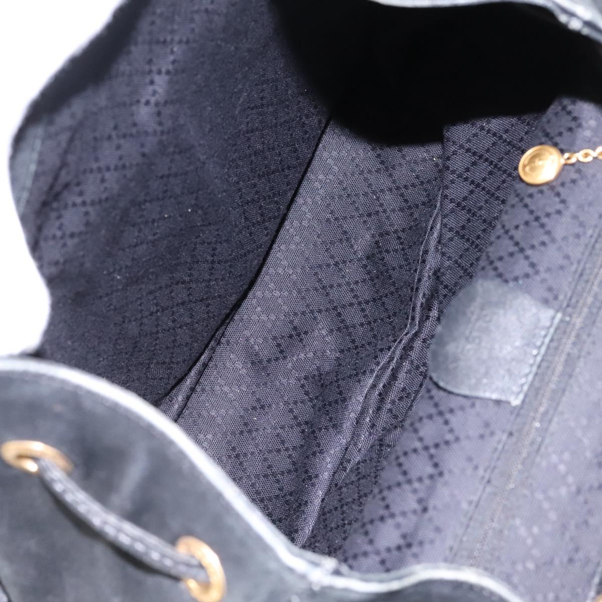GUCCI Bamboo Backpack Leather Black Gold 003 2058 0016 Auth 122470