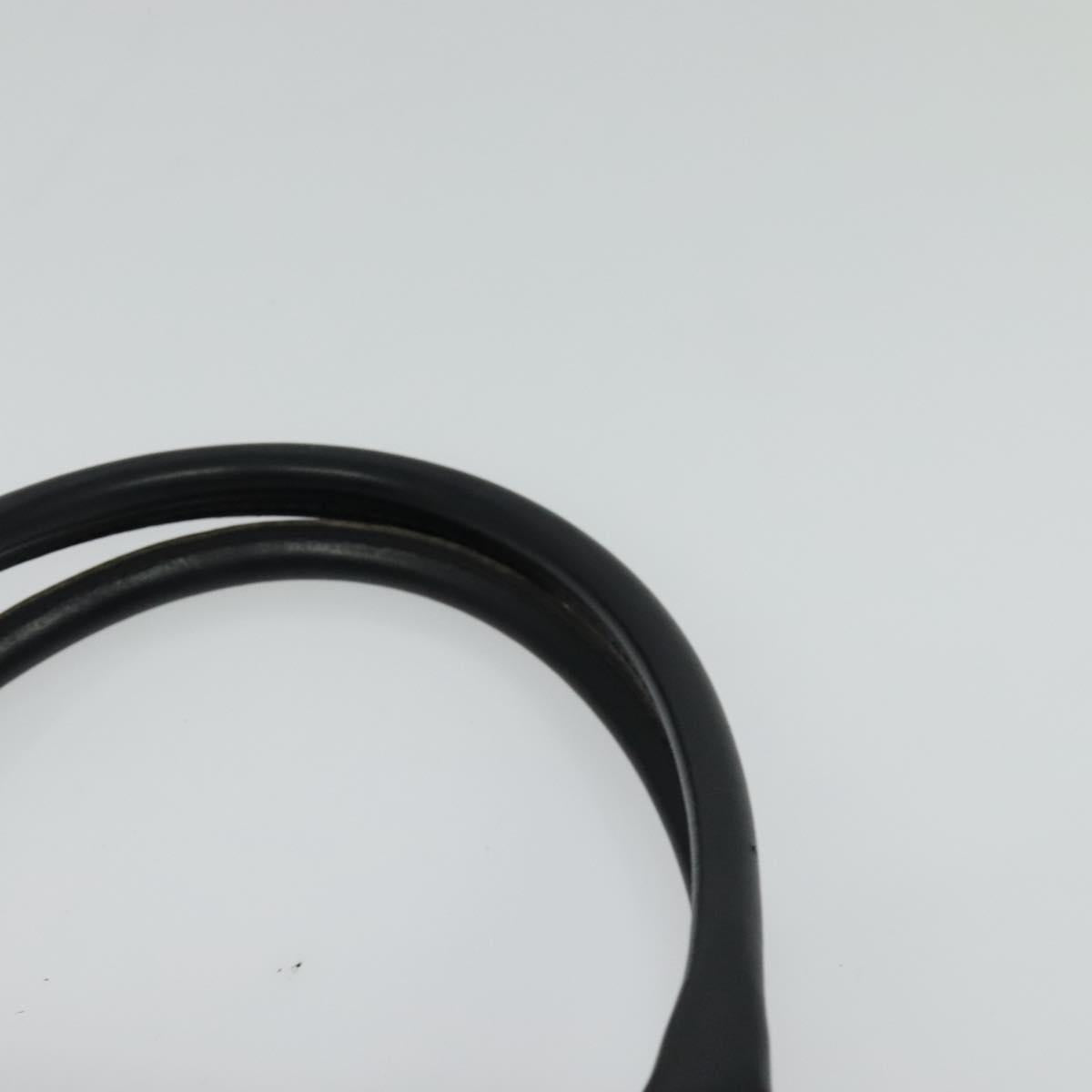 Christian Dior Trotter Canvas Hand Bag Navy Gold Auth 122491