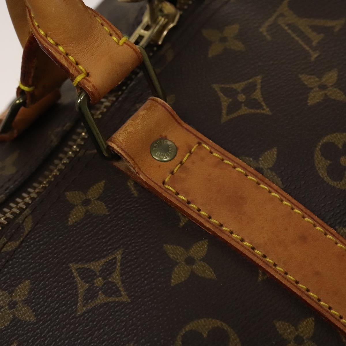 LOUIS VUITTON Monogram Keepall Bandouliere 60 Boston Bag M41412 LV Auth 122503
