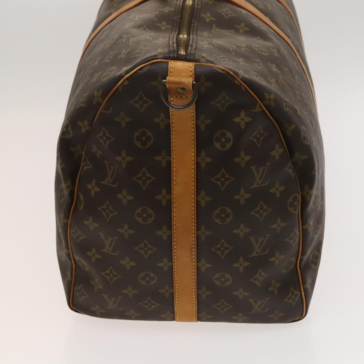 LOUIS VUITTON Monogram Keepall Bandouliere 60 Boston Bag M41412 LV Auth 122503
