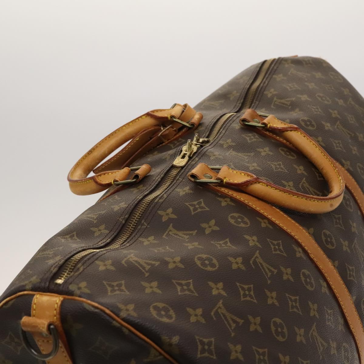 LOUIS VUITTON Monogram Keepall Bandouliere 60 Boston Bag M41412 LV Auth 122503