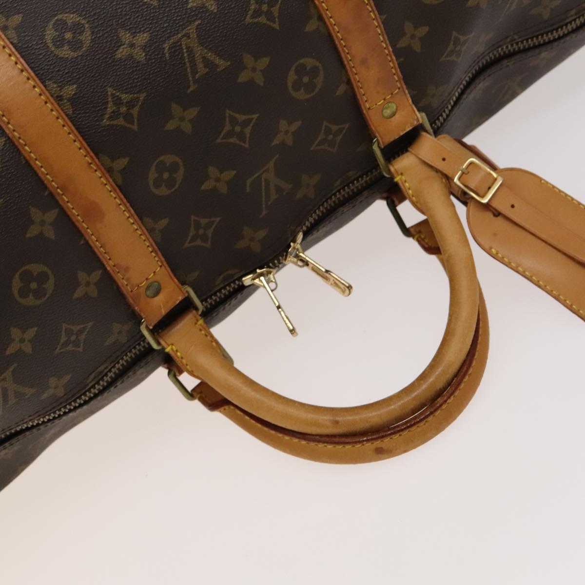 LOUIS VUITTON Monogram Keepall Bandouliere 60 Boston Bag M41412 LV Auth 122503