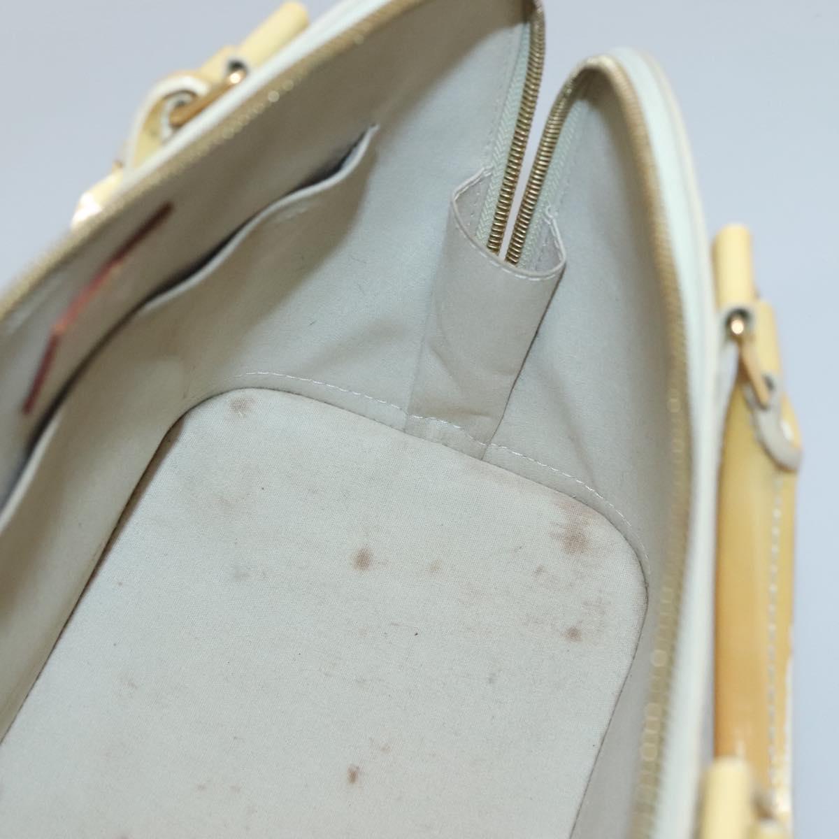 LOUIS VUITTON Monogram Vernis Alma PM Hand Bag Broncorail M91445 LV Auth 122513