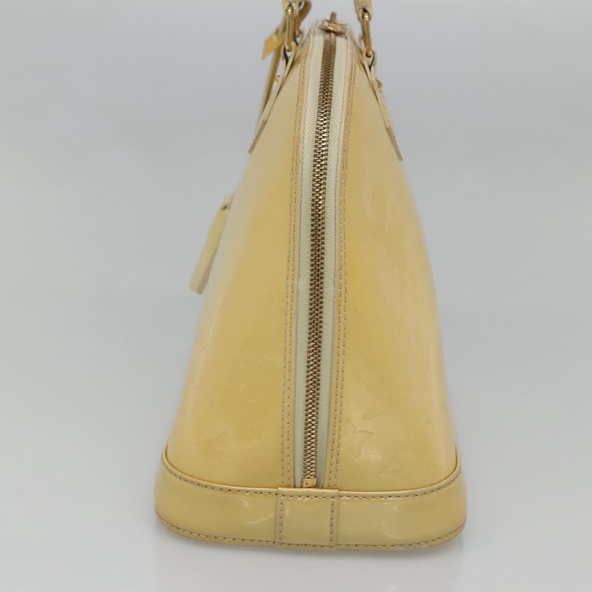 LOUIS VUITTON Monogram Vernis Alma PM Hand Bag Broncorail M91445 LV Auth 122513