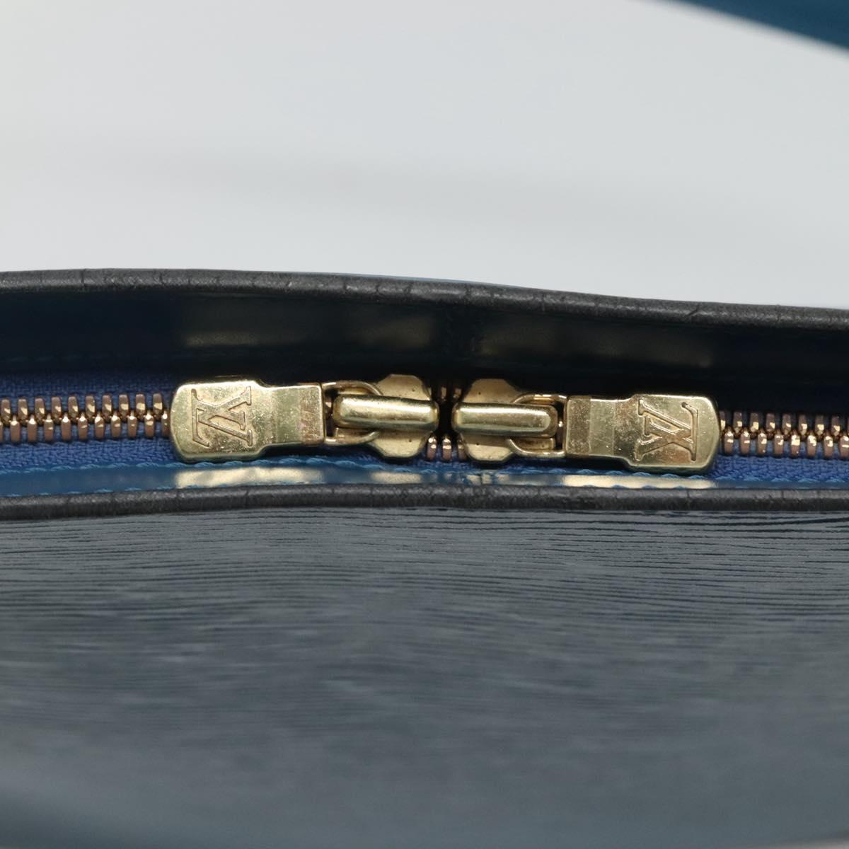 LOUIS VUITTON Epi Lussac Shoulder Bag Blue M52285 LV Auth 122569