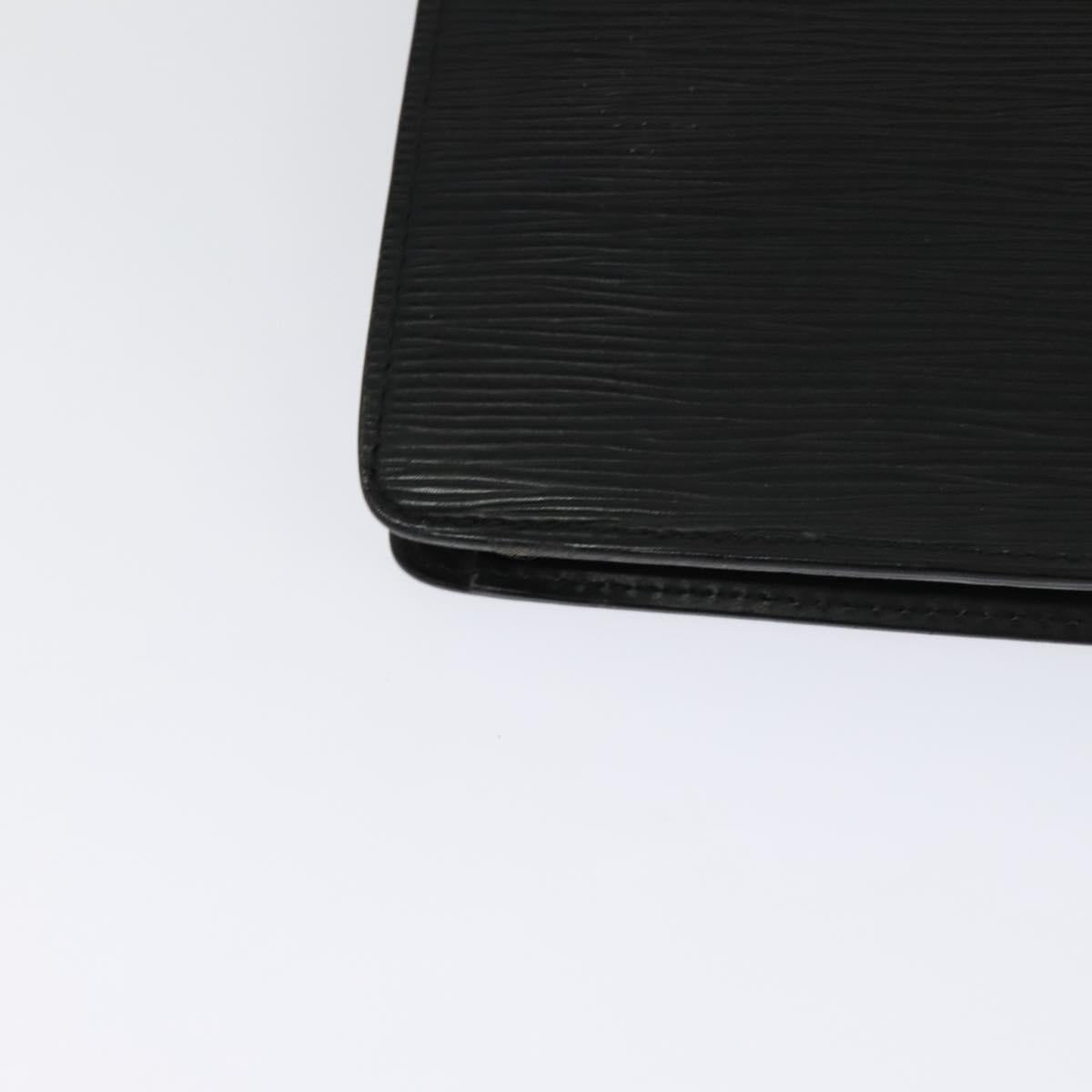 LOUIS VUITTON Epi Porte Documents Bandouliere Black M54462 LV Auth 122570