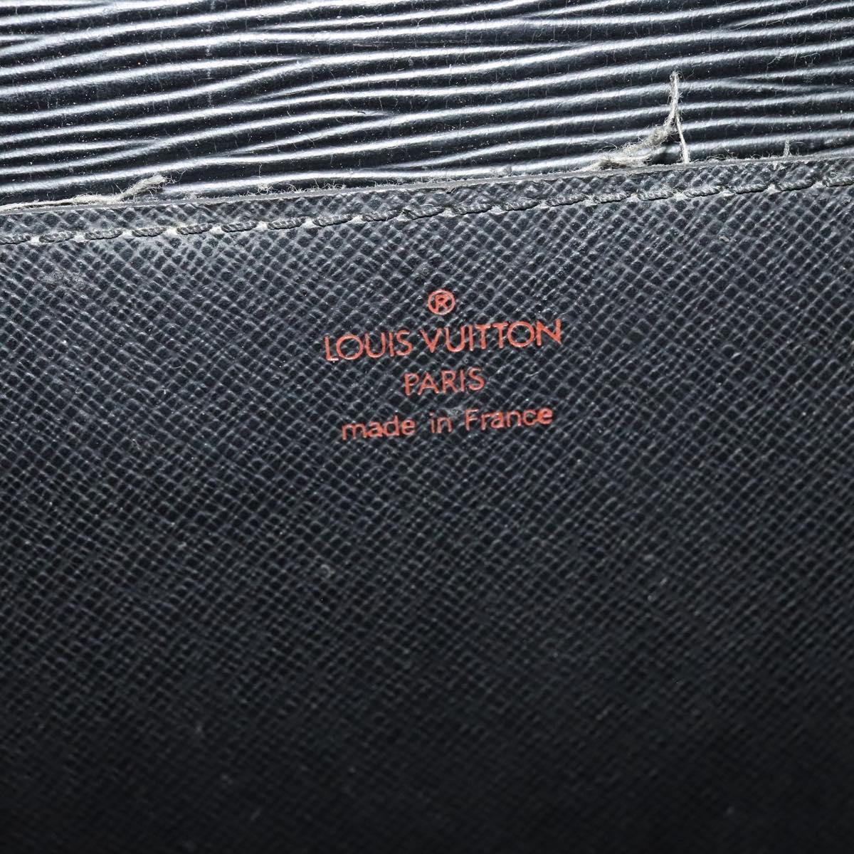 LOUIS VUITTON Epi Porte Documents Bandouliere Black M54462 LV Auth 122570