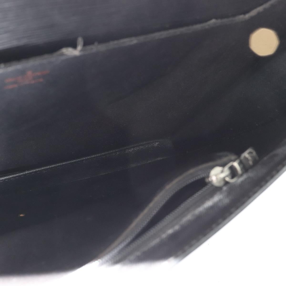 LOUIS VUITTON Epi Porte Documents Bandouliere Black M54462 LV Auth 122570