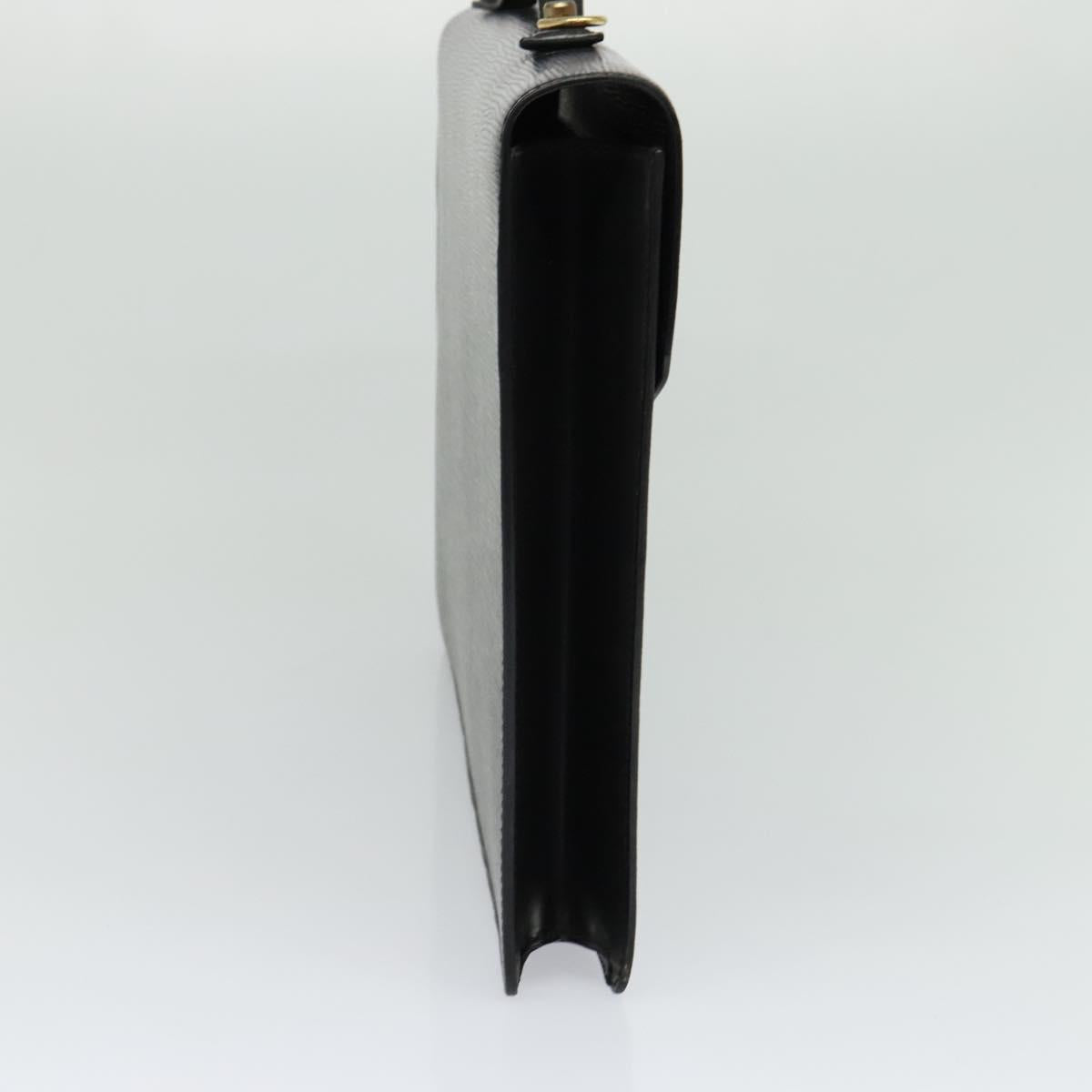 LOUIS VUITTON Epi Porte Documents Bandouliere Black M54462 LV Auth 122570