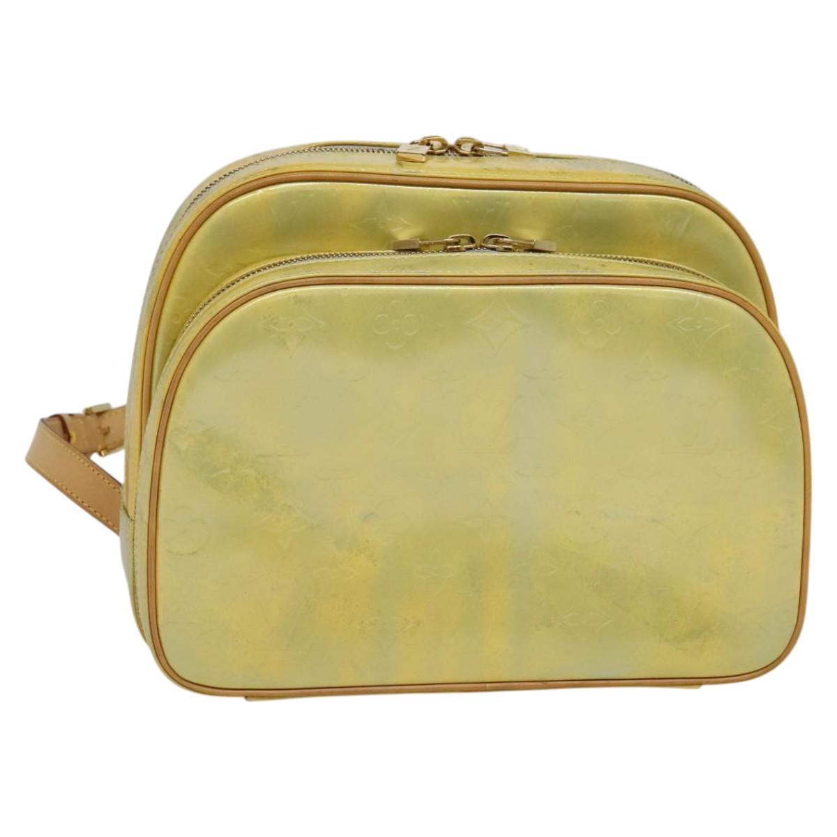 LOUIS VUITTON Monogram Vernis Marley Backpack Gris M91038 LV Auth 122572