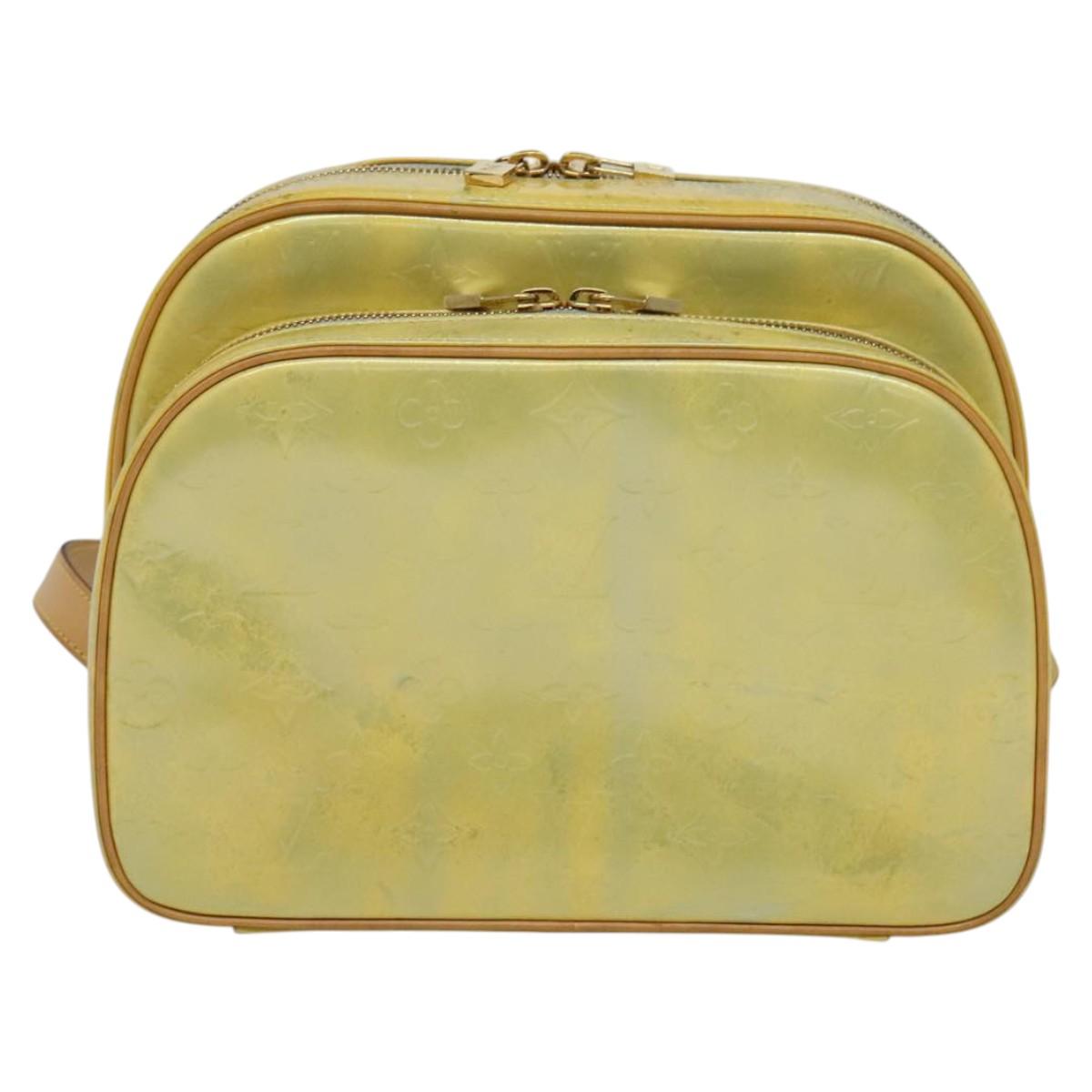 LOUIS VUITTON Monogram Vernis Marley Backpack Gris M91038 LV Auth 122572