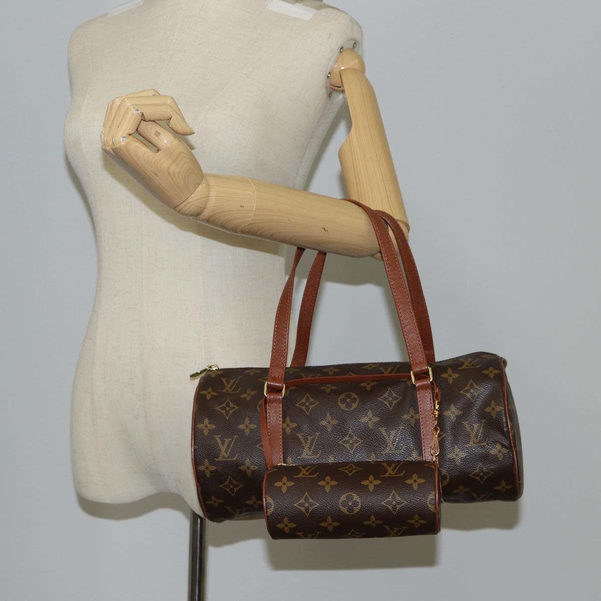 LOUIS VUITTON Monogram Papillon 30 Hand Bag M51385 LV Auth 122582V