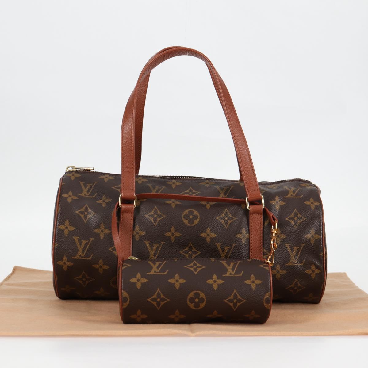 LOUIS VUITTON Monogram Papillon 30 Hand Bag M51385 LV Auth 122582V