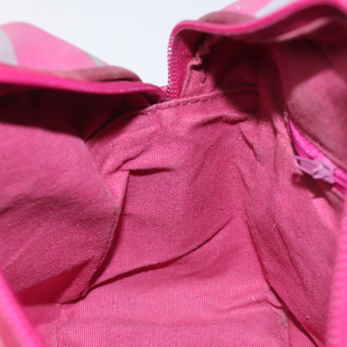 Burberrys Nova Check Shoulder Bag Canvas Pink Gold Auth 122611