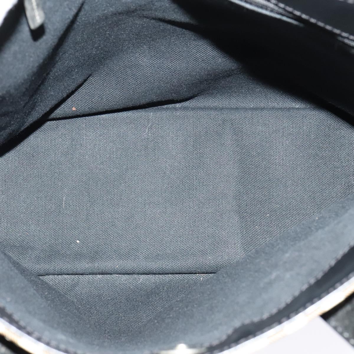 BURBERRY Nova Check Hand Bag PVC Beige Silver Auth 122613