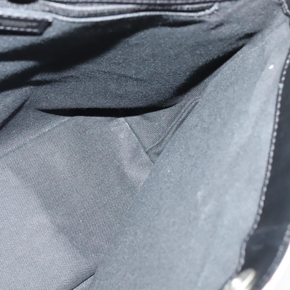 BURBERRY Nova Check Hand Bag PVC Beige Silver Auth 122613