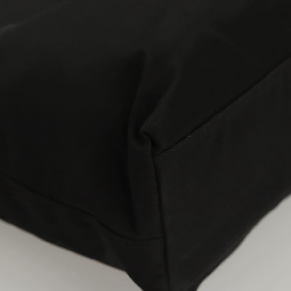 PRADA Hand Bag Nylon Plastic Black Clear Auth 122690