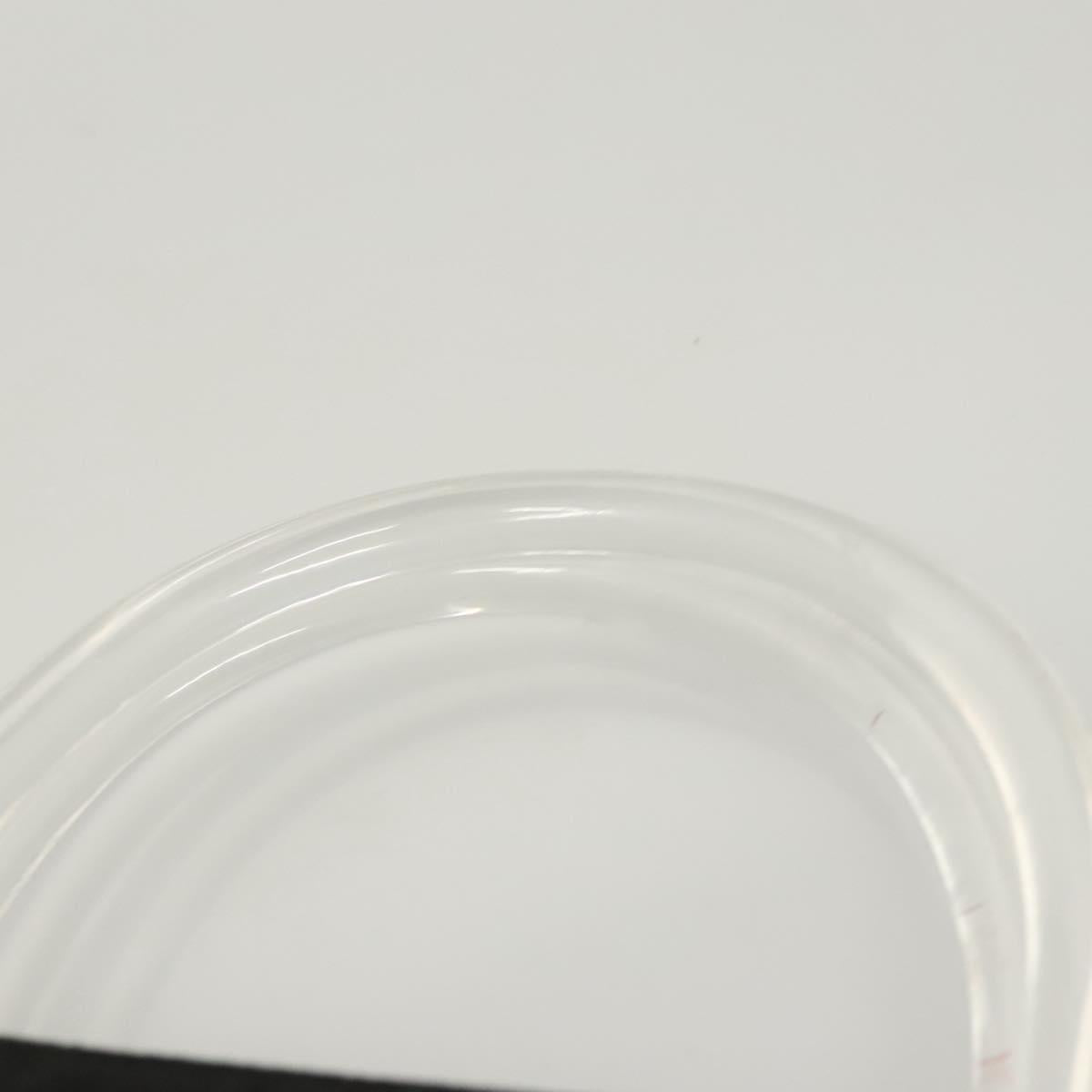 PRADA Hand Bag Nylon Plastic Black Clear Auth 122690