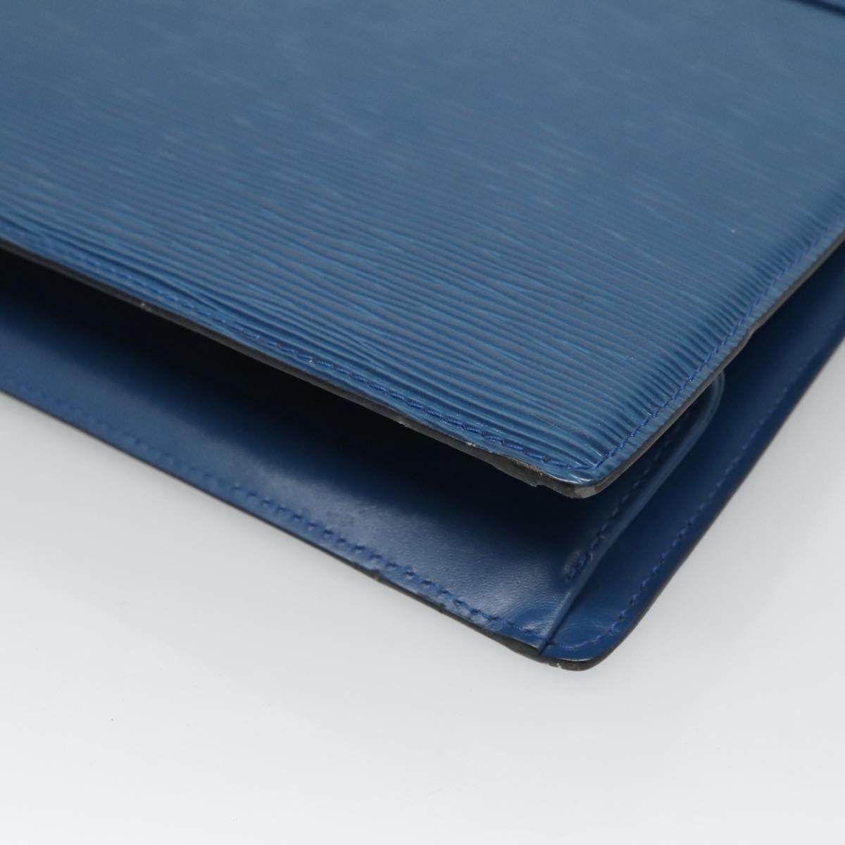LOUIS VUITTON Epi Trousse Crete Pouch Blue M48405 LV Auth 122710
