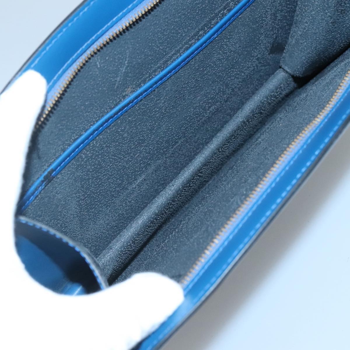 LOUIS VUITTON Epi Trousse Crete Pouch Blue M48405 LV Auth 122710