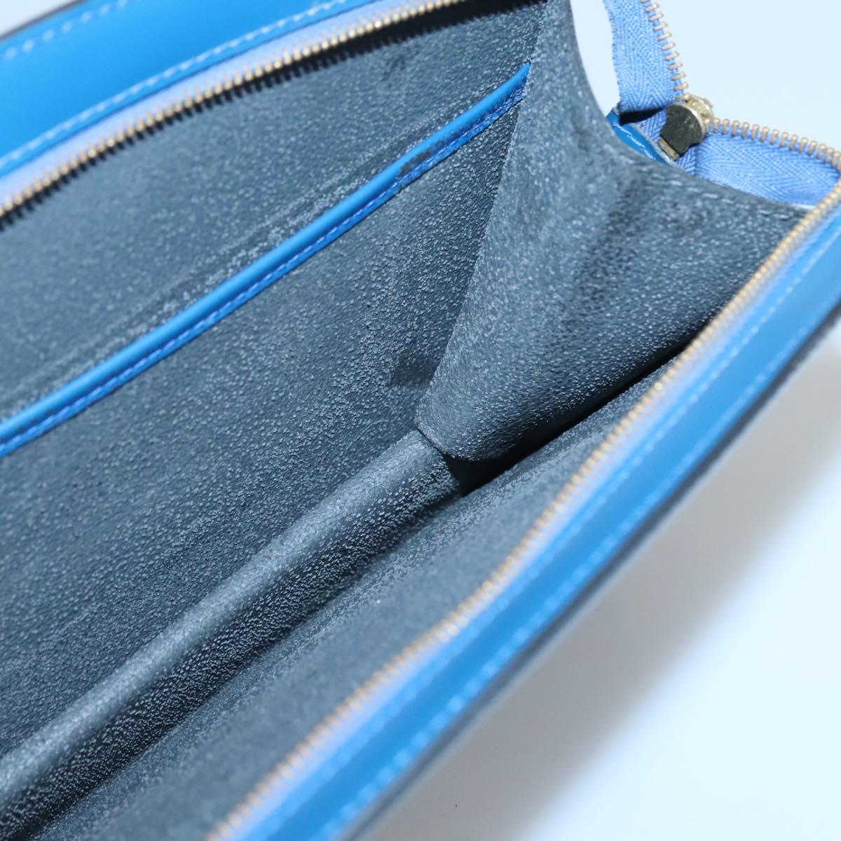 LOUIS VUITTON Epi Trousse Crete Pouch Blue M48405 LV Auth 122710