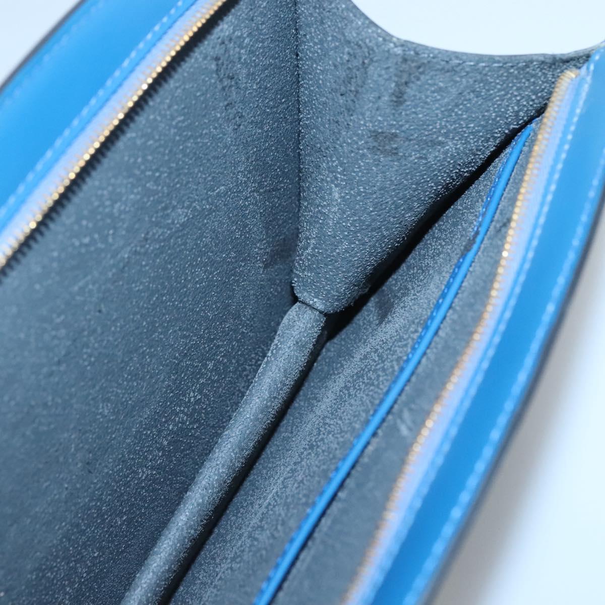 LOUIS VUITTON Epi Trousse Crete Pouch Blue M48405 LV Auth 122710