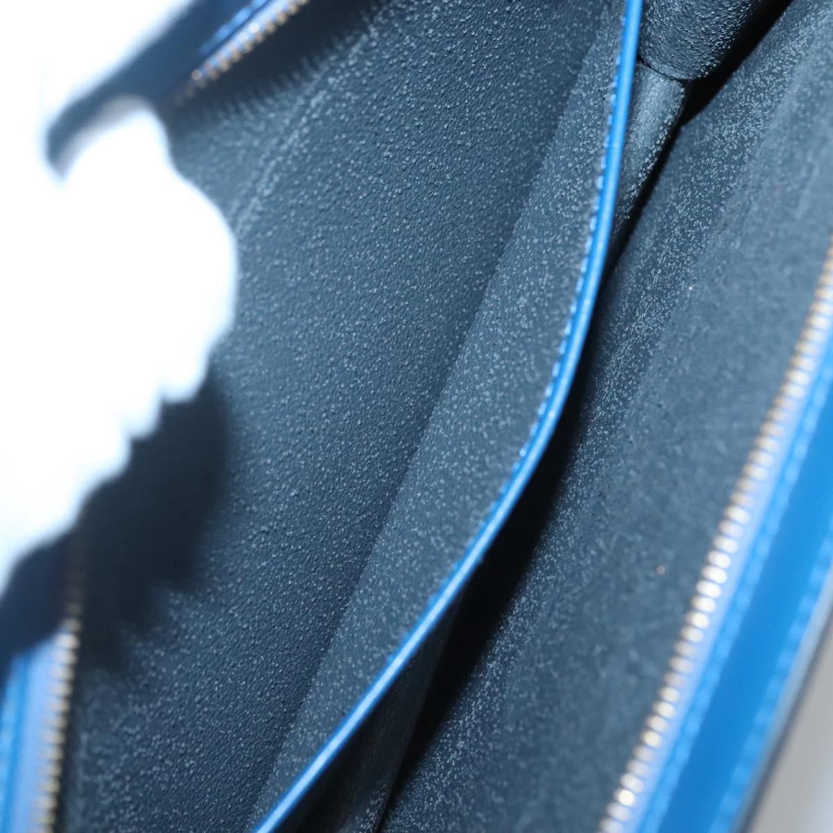 LOUIS VUITTON Epi Trousse Crete Pouch Blue M48405 LV Auth 122710