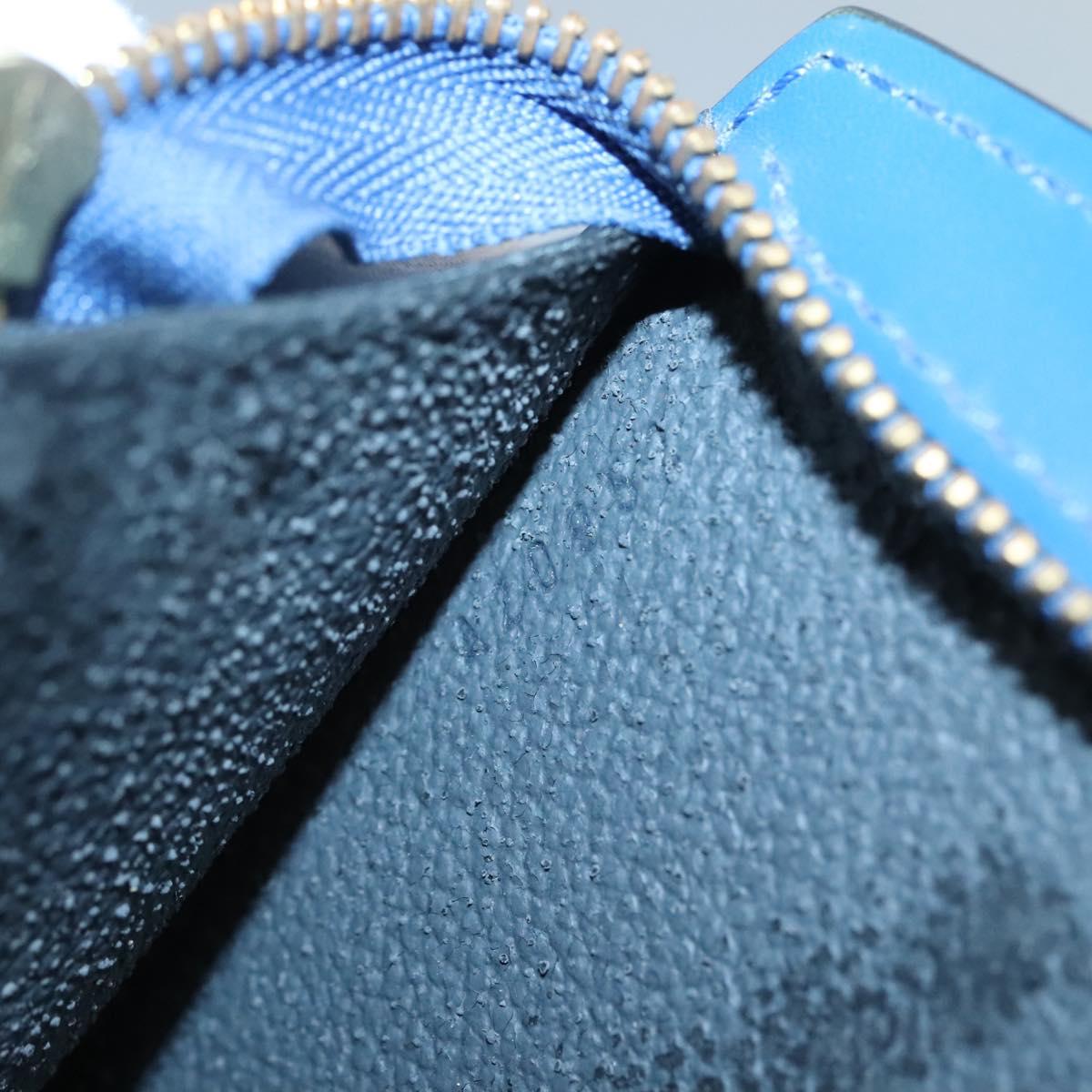 LOUIS VUITTON Epi Trousse Crete Pouch Blue M48405 LV Auth 122710