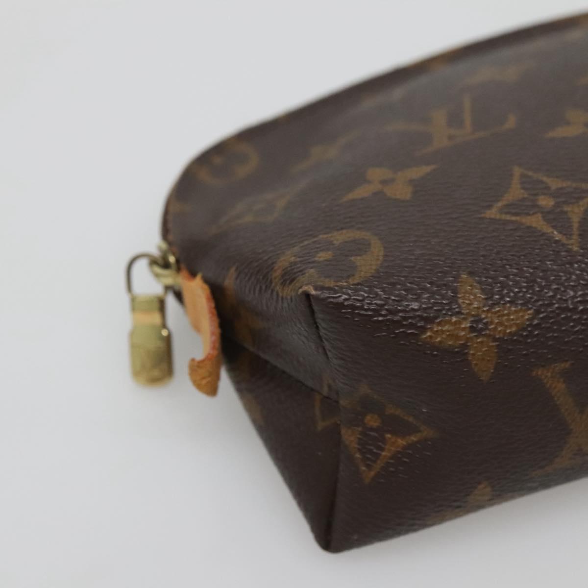 LOUIS VUITTON Monogram Pochette Cosmetic PM Cosmetic Pouch M47515 LV Auth 122717