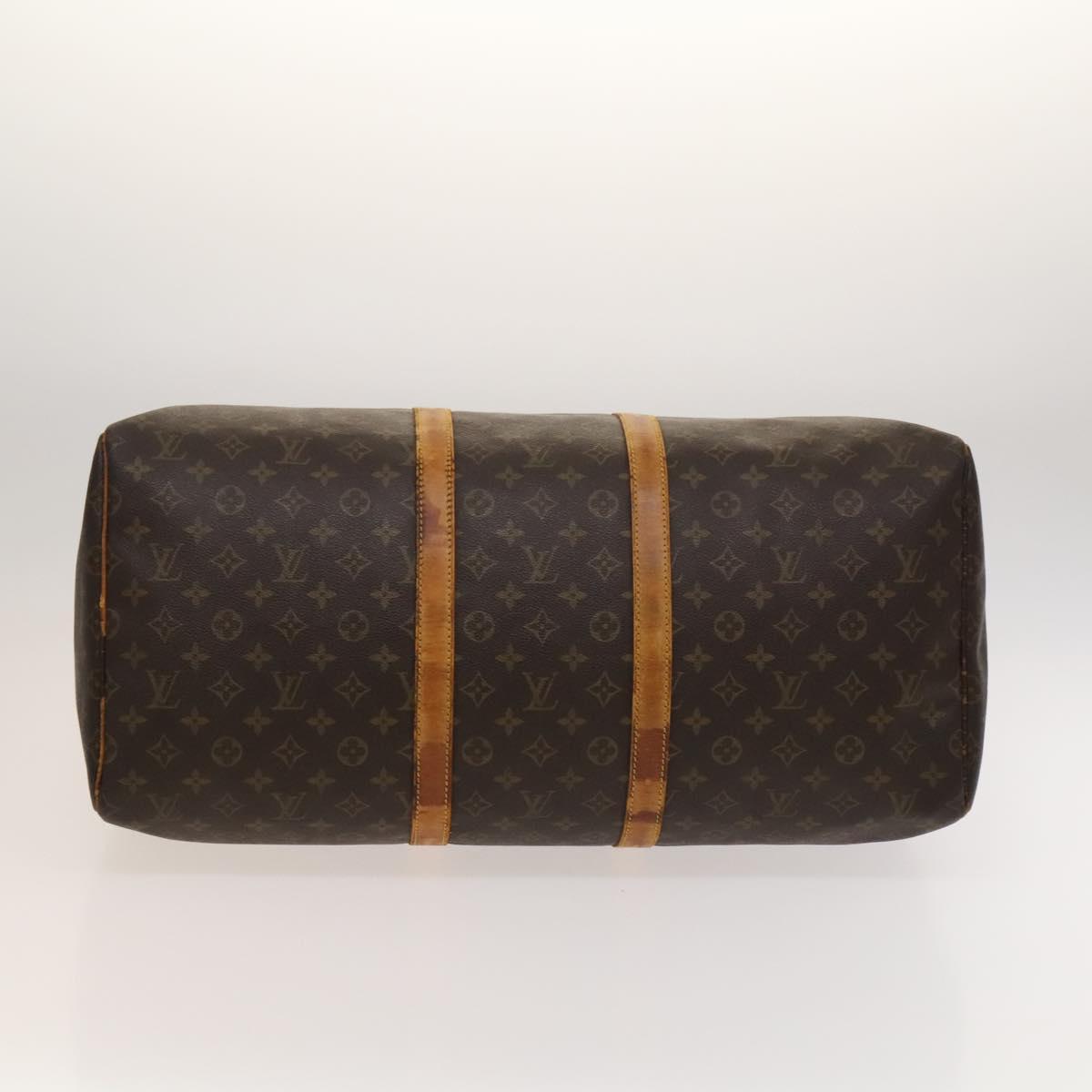 LOUIS VUITTON Monogram Keepall 55 Boston Bag M41424 LV Auth 122735