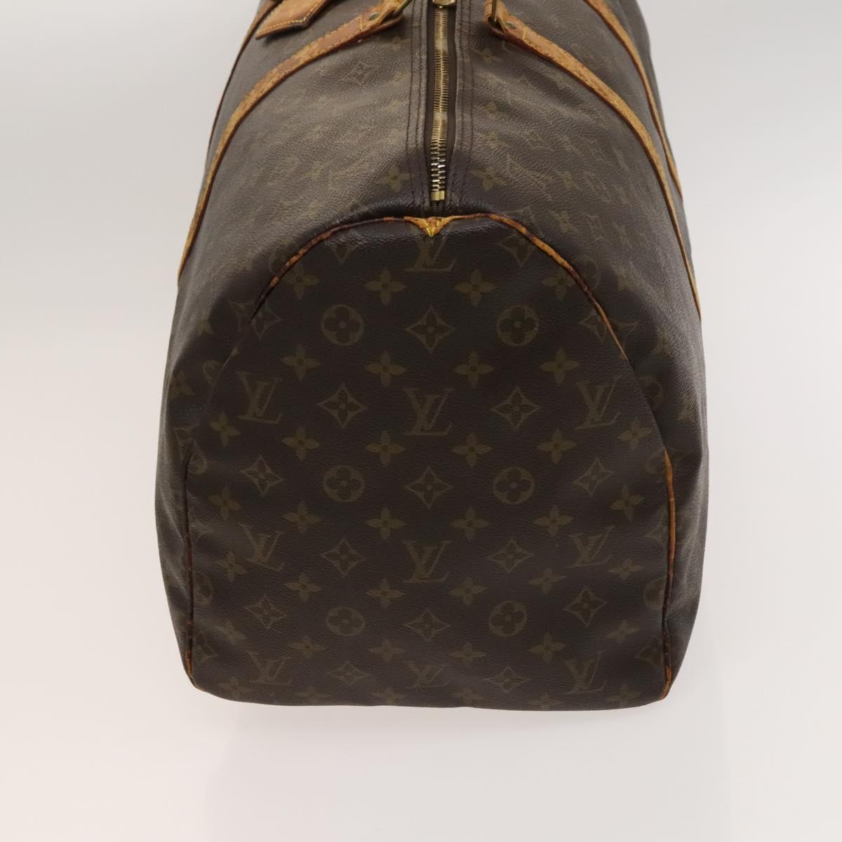 LOUIS VUITTON Monogram Keepall 55 Boston Bag M41424 LV Auth 122735