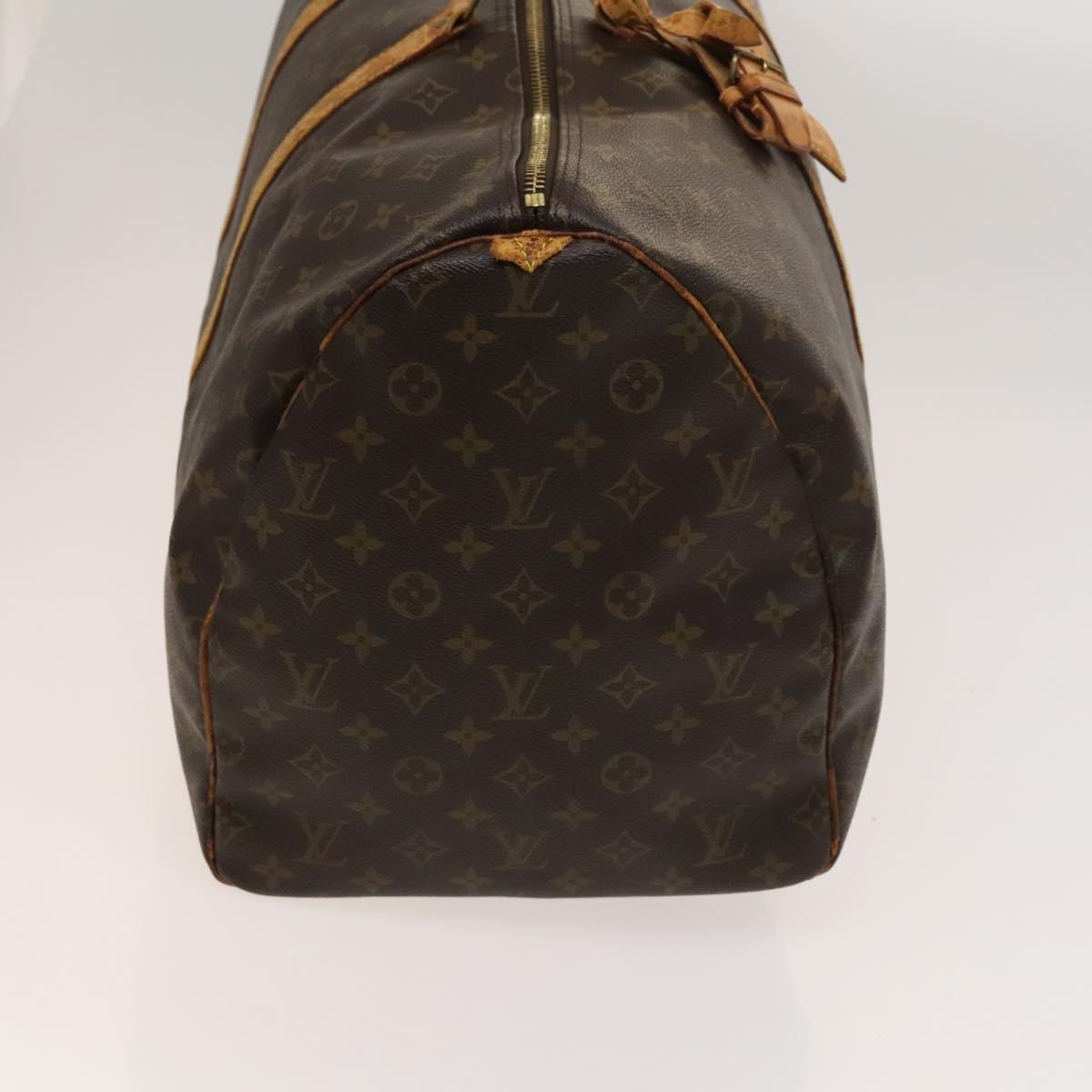 LOUIS VUITTON Monogram Keepall 55 Boston Bag M41424 LV Auth 122735