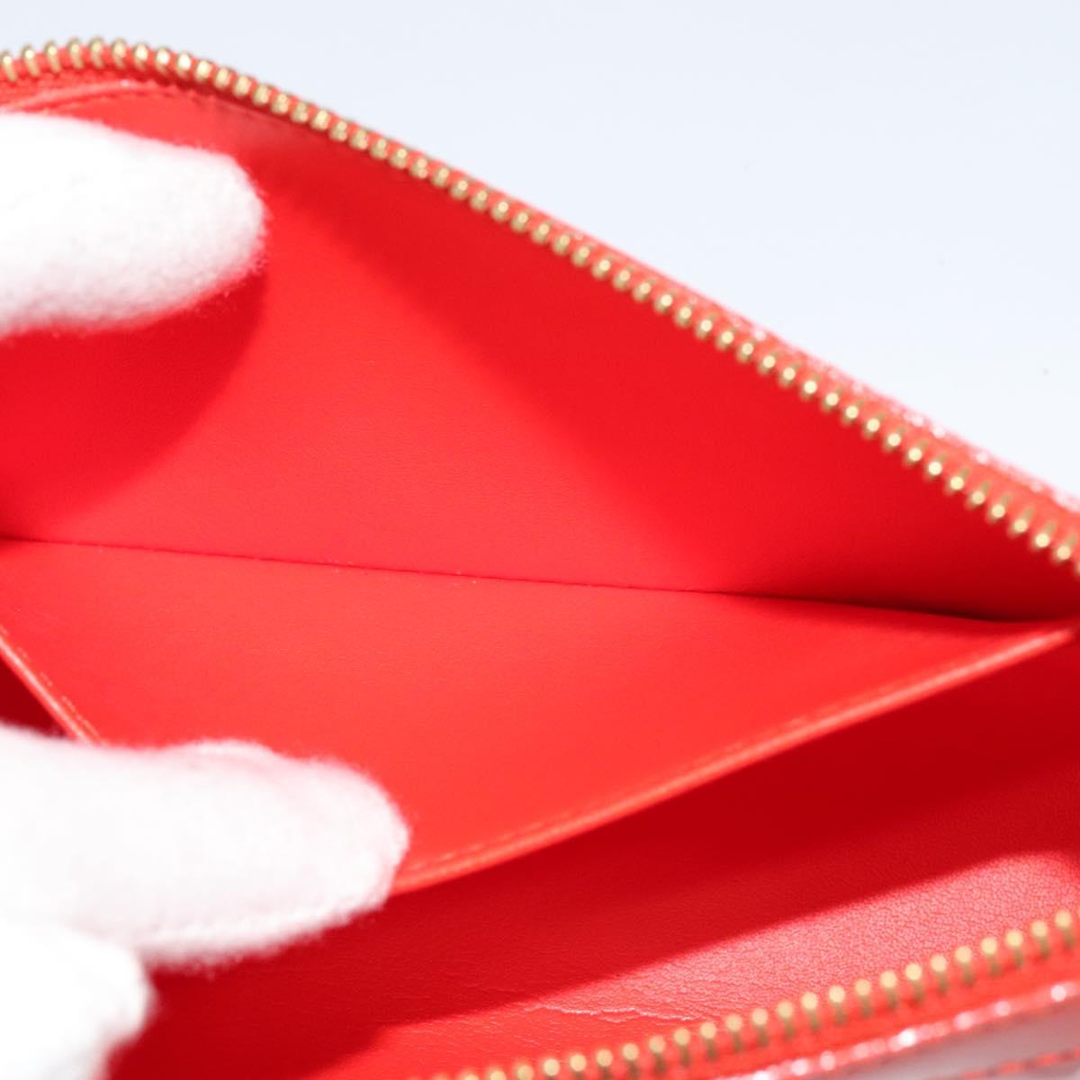 LOUIS VUITTON Monogram Vernis Trousse Cosmetic Orenge Sunset M93648 Auth 122736